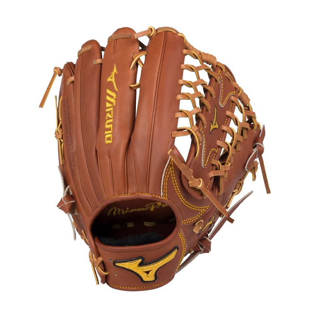 Panske Rukavice Mizuno Pro Limited Edition Outfield 12.75" Baseball Hnede Vypredaj EDMU39658